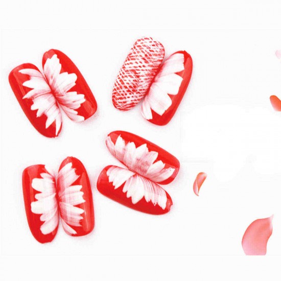 8pcs/set Acrylic Painting Brush Drawing UV Gel Flower Gradient Pen Nail Art Tool 8pcs/set Acrylic Painting Brush Drawing UV Gel Flower Gradient Pen Nail Art Tool