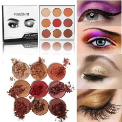 9 Colors Eye Shadow Palette Matte Shimmer Smokey Eyes Makeup Long-Lasting