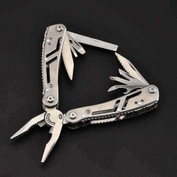 9 IN 1 Stainless Steel Multi-function Pliers Folding Outdoor Camping Pliers Tools
