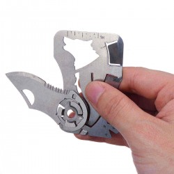 9 in 1 Portable EDC Mini Multiuse Stainless Steel Pocket Tool Outdoors Combination Tool for Hiking Travel Camping Outdoor Tools Keychain