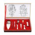 9Pcs Gua Sha Scraping Body Manual Massager Physical Therapy Stainless Steel Copper Massage Tools Set