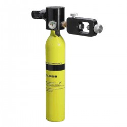 AUGIENB 0.5L Scuba Oxygen Cylinder Underwater Diving Equipment Air Oxygen Tank W/ Adapter & Storage Bag