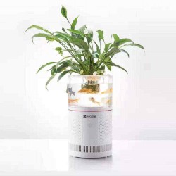 AUGIENB HEPA Desktop Ionizer Air Purifier +Aquarium Filter for Smoke Allergen
