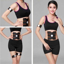 Abs Stimulator Muscle Toner Abdominal Trainer for Men Women Abdomen Arm Leg EMS Workout Body Fitness Training Device