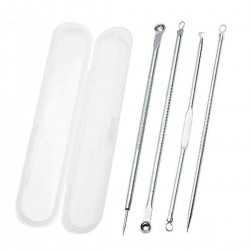 Acne Needle Set 4PCS Blackhead Acne Remover Extractor Pimple Comedone Removal Tool Kit for Facial Care Skin