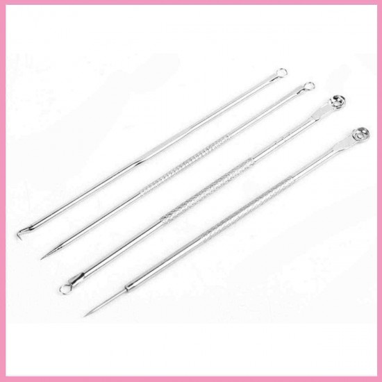 Acne Needle Set 4PCS Blackhead Acne Remover Extractor Pimple Comedone Removal Tool Kit for Facial Care Skin Acne Needle Set 4PCS Blackhead Acne Remover Extractor Pimple Comedone Removal Tool Kit for Facial Care Skin