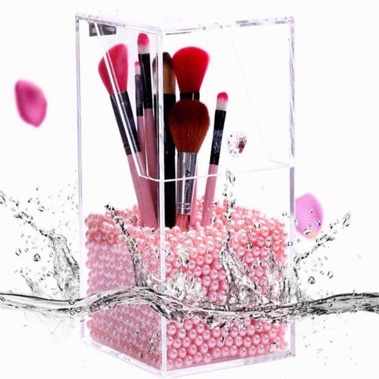 Acrylic Clear Container Dustproof Makeup Case Box Cosmetic Storage Holder Organizer Brush Acrylic Clear Container Dustproof Makeup Case Box Cosmetic Storage Holder Organizer Brush