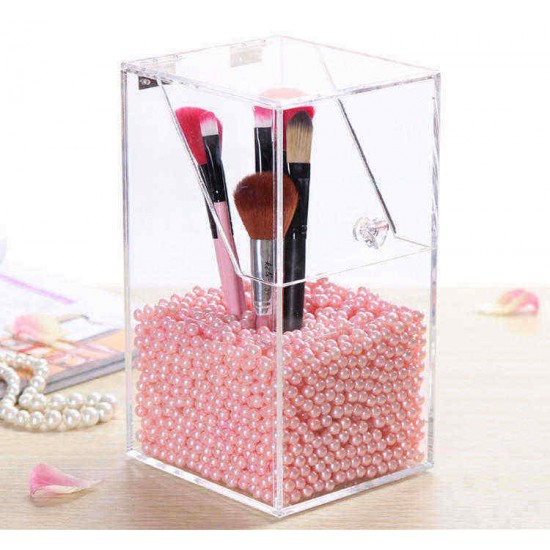 Acrylic Clear Container Dustproof Makeup Case Box Cosmetic Storage Holder Organizer Brush Acrylic Clear Container Dustproof Makeup Case Box Cosmetic Storage Holder Organizer Brush