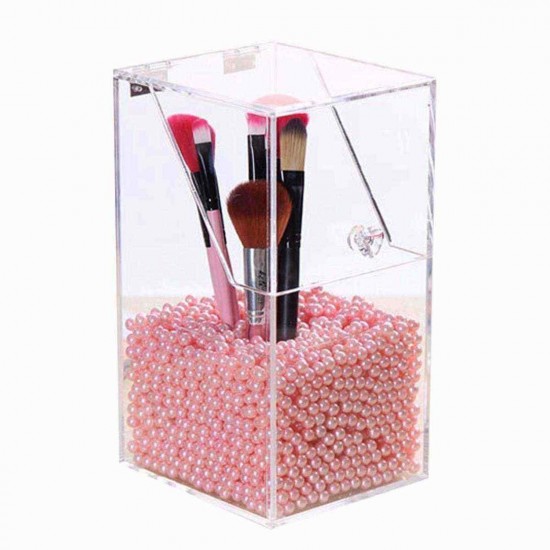 Acrylic Clear Container Dustproof Makeup Case Box Cosmetic Storage Holder Organizer Brush Acrylic Clear Container Dustproof Makeup Case Box Cosmetic Storage Holder Organizer Brush