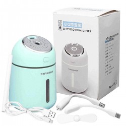 Air Purifier Household Mini Aromatherapy Humidifier LED Night Light Small Fan