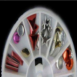 Alloy Geometric Pattern Nail Art Decoration Wheel