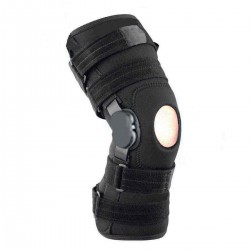 Aluminum Wrap Around Hinged Knee Pad Adjustable Joint Support Brace Protector for Joint Injuries