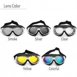 Anti UV Motorcycle Goggles Glasses Vintage Motorbike UV Protection Helmet Eyewear