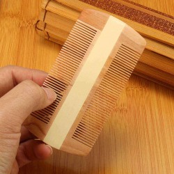 Anti-static Natural Wood Beard Mustache Brushing Comb Pocket Brush