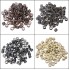 App 80 pcs Silicone Feather Hair Extension Tool Beads Micro Link Ring