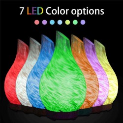 Aromatherapy Machine Cross-border Home Appliances Mute Luminous Ultrasonic Atomization 3D Glass Aroma Humidifier