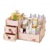 Assembly Wooden Makeup Organizer Box Drawer Cosmetics Storage Toiletry Container Case Desktop Home