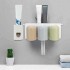 Automatic Toothpaste Dispenser 6 Electric Toothbrush Holder 3 Cups Set Wall Mounted