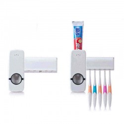 Automatic Toothpaste Squeezer Dispenser Bathroom Automatic Toothpaste Dispenser Squeezer Toothbrush Holder Set