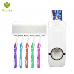 Automatic Toothpaste Squeezer Dispenser Bathroom Automatic Toothpaste Dispenser Squeezer Toothbrush Holder Set