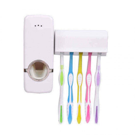Automatic Toothpaste Squeezer Dispenser Bathroom Automatic Toothpaste Dispenser Squeezer Toothbrush Holder Set Automatic Toothpaste Squeezer Dispenser Bathroom Automatic Toothpaste Dispenser Squeezer Toothbrush Holder Set