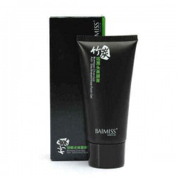 BAIMISS Bamboo Charcoal Facial Blackhead Removal Mask Astringent Pore Cleaning Nose Comedo