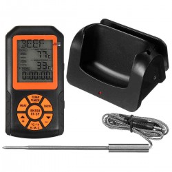 BBQ Thermometer Wireless Remote Digital Meat Thermometer with Probe for Cooking Smoker Kitchen Oven grilling