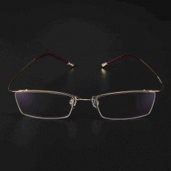 BROADISION Titanium Alloy Glasses Frame IP Vacuum Plating Process Flexible Unbreakable Temple