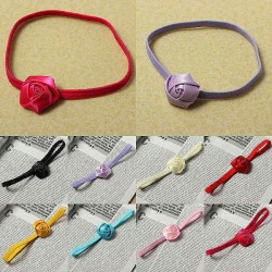 Baby Girls Elastic Rose Headbrand Christening Party Hair Band