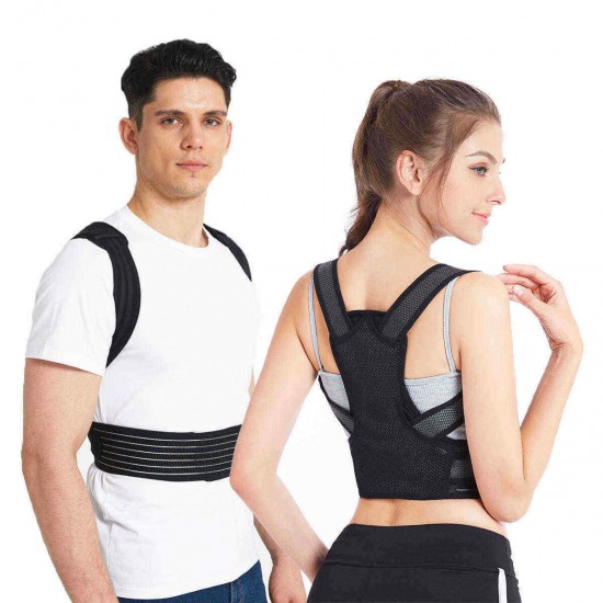 Back Posture Corrector Adjustable Back Brace Shoulder Posture Correction Lumbar Waist Support Belt Pain Relief