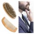 Beard Brush Comb Kit Facial Mustache Shaving Natural Boar Bristle