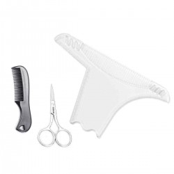 Beard Shaping Tool Beard Styling Template Stencil Beard Comb for Men Lightweight