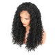 Black African Front Lace High Temperature Silk Fiber Wig Cap