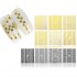 Black Gold Self Adhesive Nail Art Sticker Decal Decoration