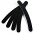 Black Nail Art Buffer Files Crescent Sandpaper Grit