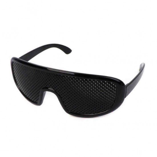 Black Vision Care Pinhole Eyeglasses Eye Exercise Eyesight Improve Plastic Reading Glasses Black Vision Care Pinhole Eyeglasses Eye Exercise Eyesight Improve Plastic Reading Glasses