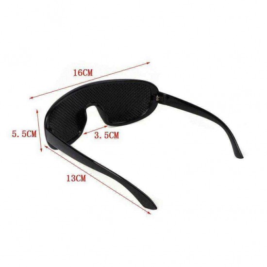 Black Vision Care Pinhole Eyeglasses Eye Exercise Eyesight Improve Plastic Reading Glasses Black Vision Care Pinhole Eyeglasses Eye Exercise Eyesight Improve Plastic Reading Glasses