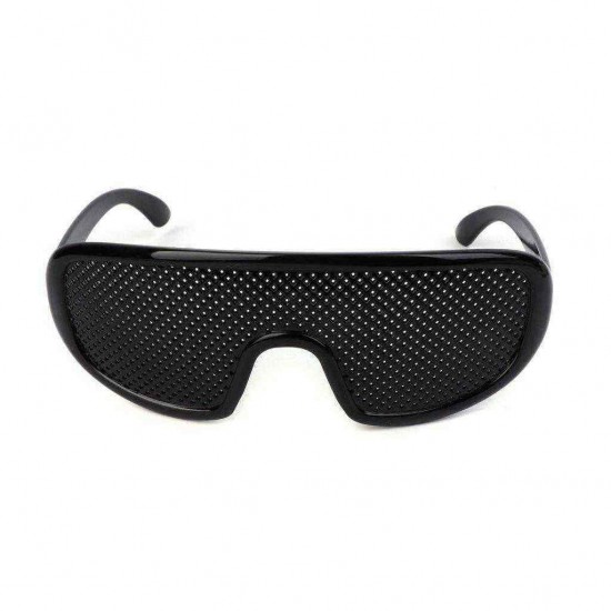 Black Vision Care Pinhole Eyeglasses Eye Exercise Eyesight Improve Plastic Reading Glasses Black Vision Care Pinhole Eyeglasses Eye Exercise Eyesight Improve Plastic Reading Glasses