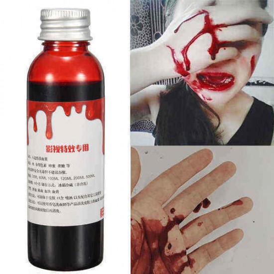 Blood Effect Makeup Liquid Halloween Prop Stage Prank Theatrical Vampire Cosplay Cosmetics Blood Effect Makeup Liquid Halloween Prop Stage Prank Theatrical Vampire Cosplay Cosmetics