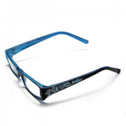 Blue Female Diamond Flower Frame Presbyopic Reading Glasses Eyeglasses 1.0 1.5 2.0 2.5 3.0 3.5 4.0