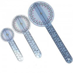 Body Building PVC Protractor Medical Goniometer Angle Ruler For Joint Bend Measure Fitness Equipment