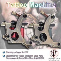 Brass Tattoo Machine + Secant Machine Set Body Art Handmade For Liner Tattoo Machines Set Body Art Machine