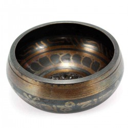 Brass Tibetan Yoga Singing Bowl Buddhist Resonance Chakra Meditation With Hammered