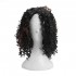 Brazilian Black Brown Hair Deep Wavy Curly Lace Front Full Wig