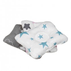 Breathable Cotton Newborn Baby Head Shaping Pillow Neck Support for Infant Preventing Flat Head Syndrome