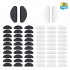 CHARMINER 32 Pairs Soft Eyeglasses Nose Pads, Thin Glasses Adhesive, Stick on Anti-Slip Soft Silicone Adhesive Nose Pads for Eyeglass Glasses, Sunglasses
