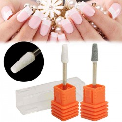 Ceramic Nail Drill Bit Tool Smooth Top Rotary File Manicure Pedicure 3/32 Shank