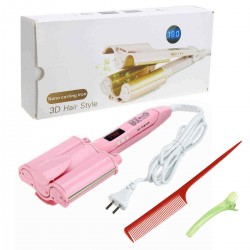 Ceramic Three Tubes Hair Curlers Digital Display Hair Wave Waver Curling Iron Curler Wand Style