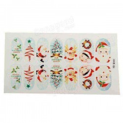 Christmas Nail Art Decoration Transfer Manicure Tips Decal Stickers
