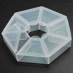 Clear Beads Display Organiser Storage Containers Case